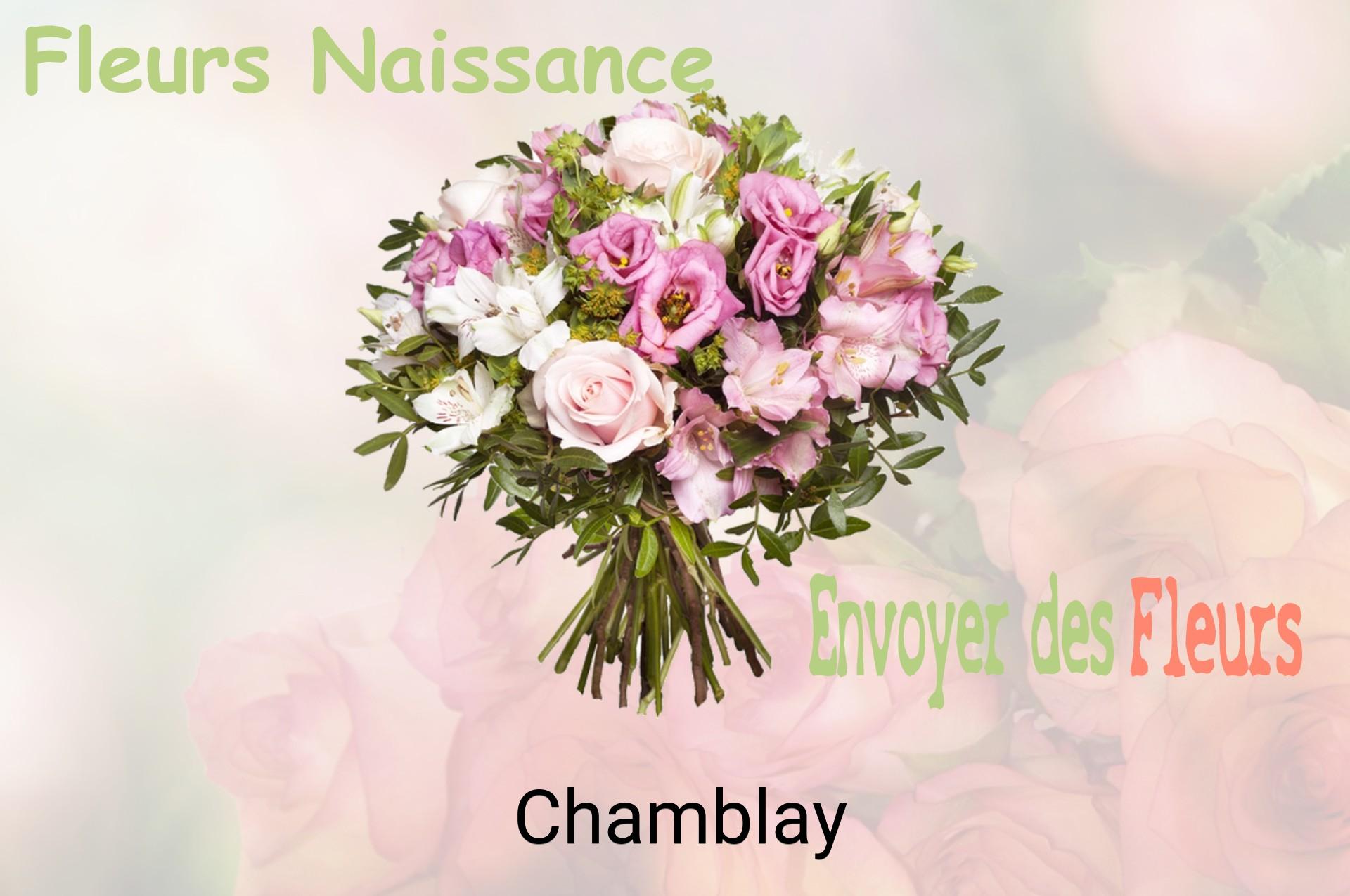 Bouquet de fleurs de naissance livré à Chamblay